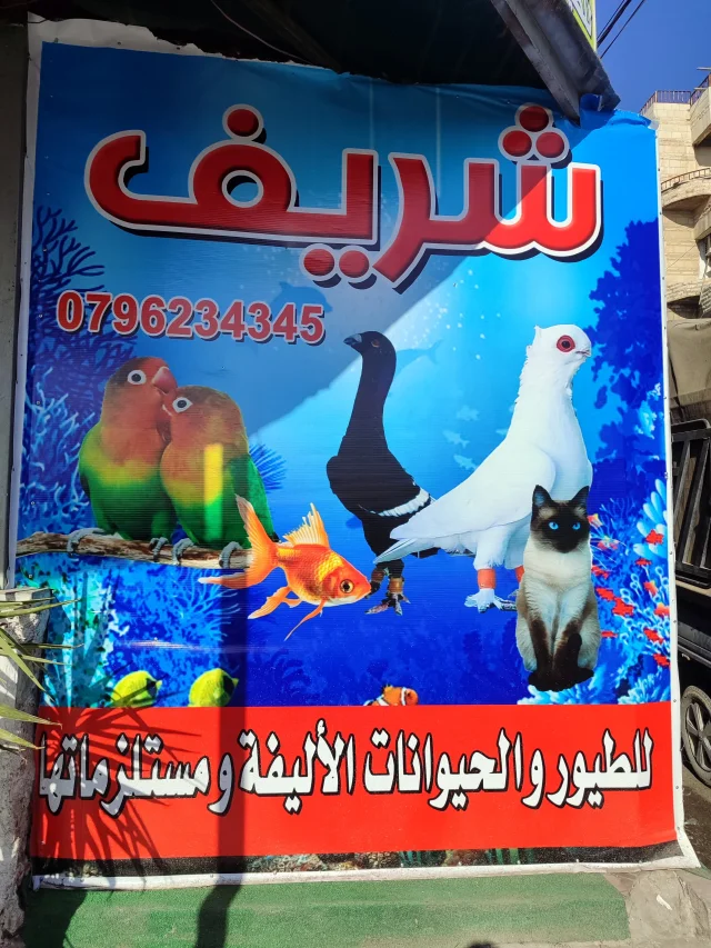 شريف للطيور والحيوانات الاليفه ومستلزماتها
