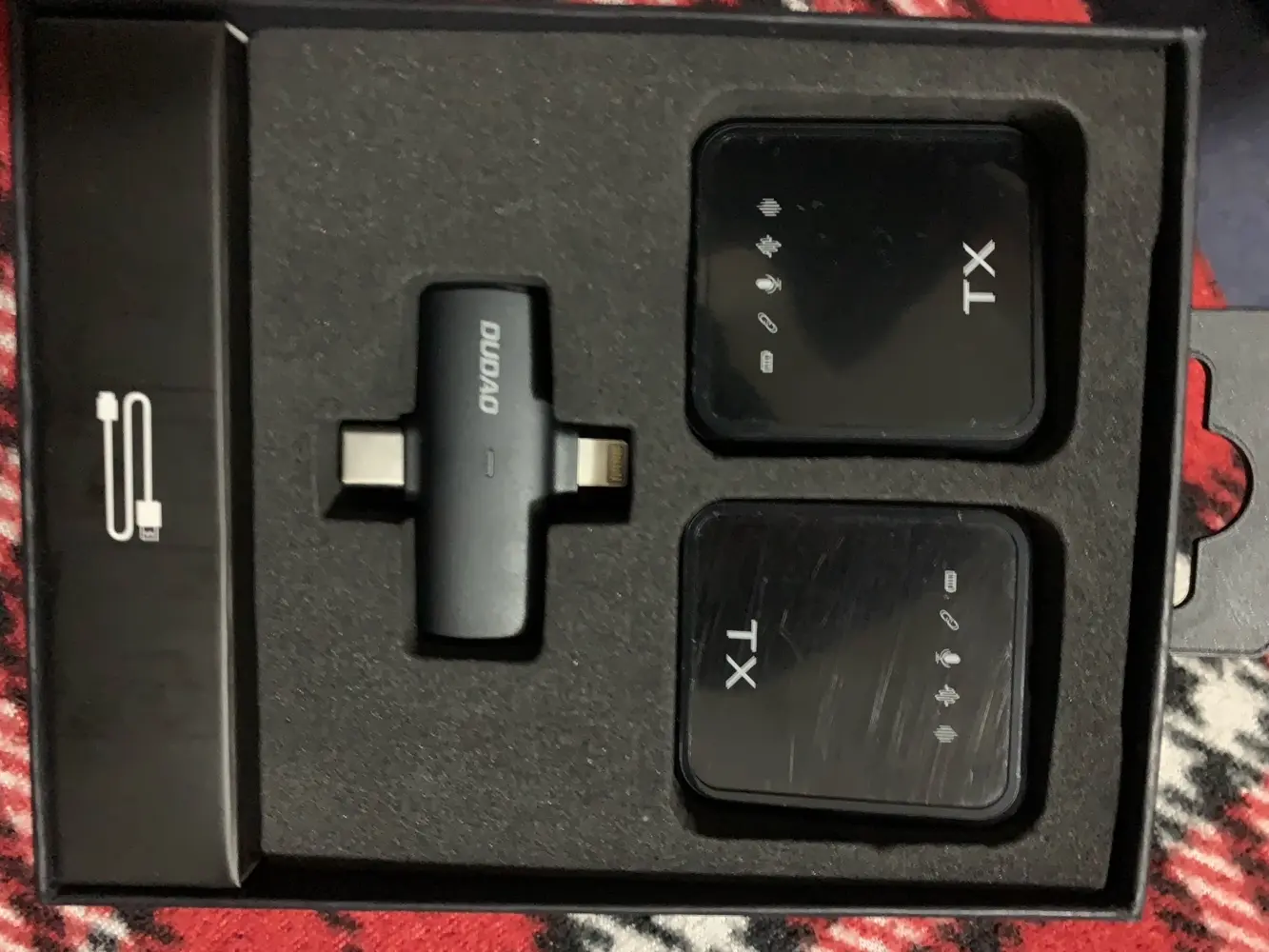 مايكروفون لاسلكي Dudao M3 (مدخل آيفون + Type-C)  جديد