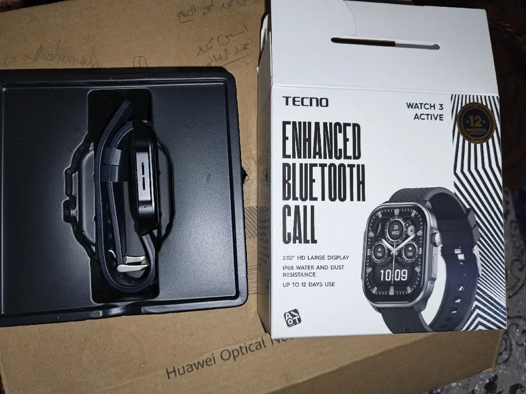 ساعه تكنو ذكيه tecno watch 3 active