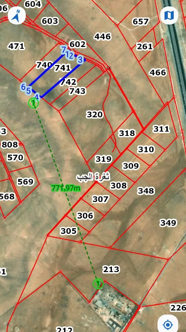 أرض للبيع في ثغرة الجب - فرصة ذهبية للاستثمار المطلوب ١٦٠٠للدنم  مفروزة قوشان