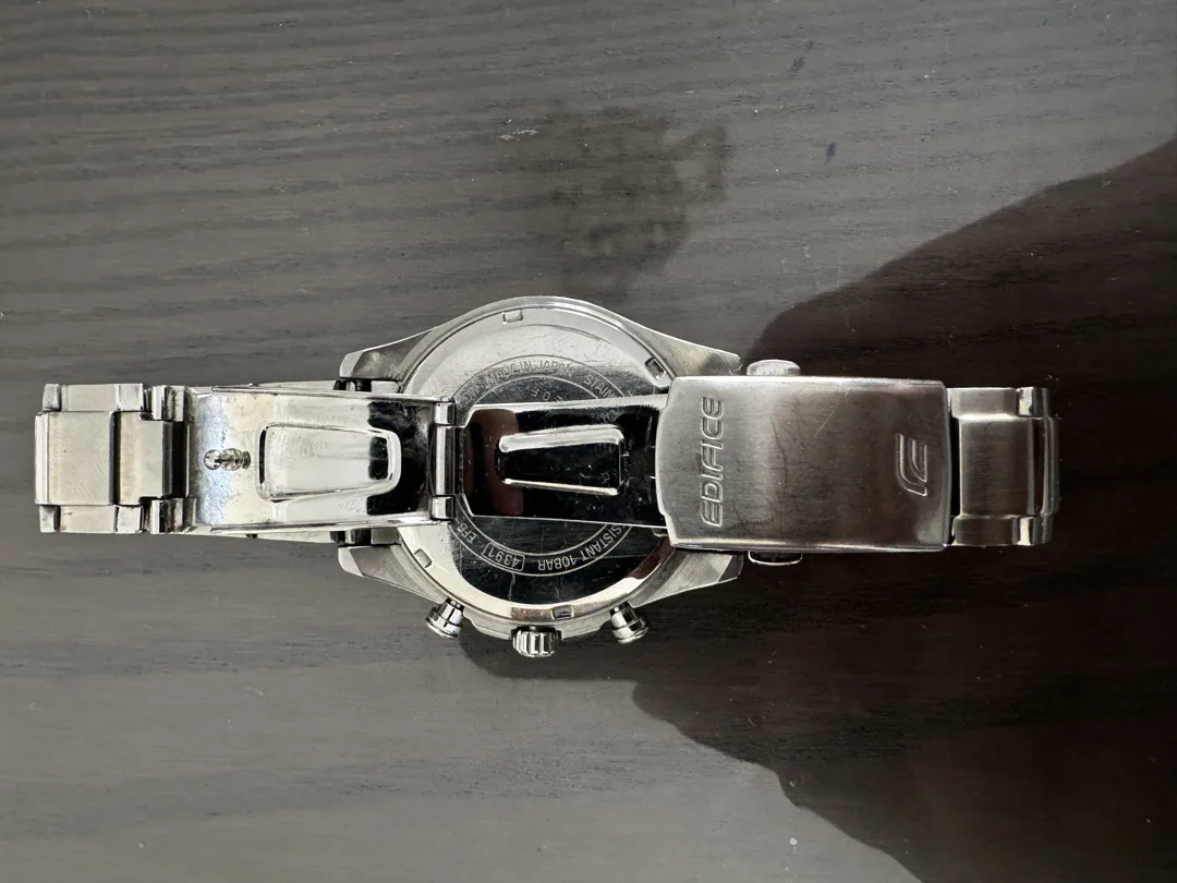 ساعة Casio Edifice Sapphire أصلية — ستانلس ستيل / Japan Mov’t / WR 10BAR