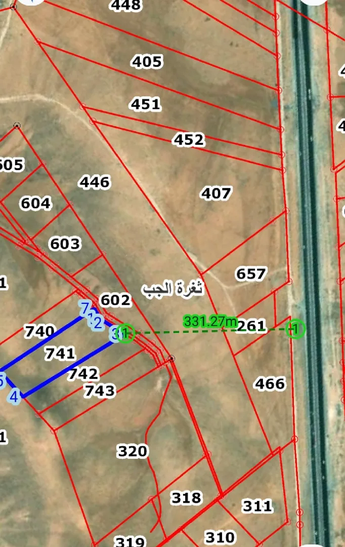أرض للبيع في ثغرة الجب - فرصة ذهبية للاستثمار المطلوب ١٦٠٠للدنم  مفروزة قوشان