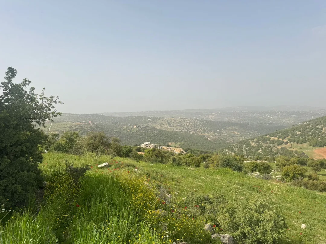 ارض بالزعتري السلط اطلاله رائعه