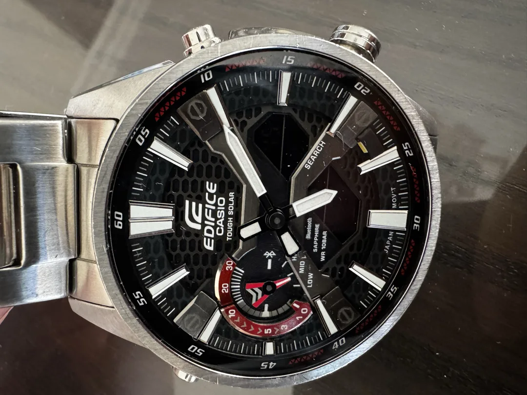 ساعة Casio Edifice ECB-S100 أصلية — Tough Solar / Bluetooth / Sapphir