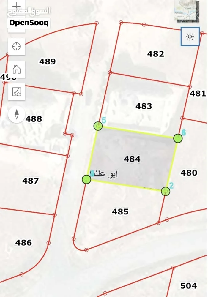 قطعة أرض نص دونم (500 متر) للبيع في منطقة راقية وهادية جداً بأبو علندا