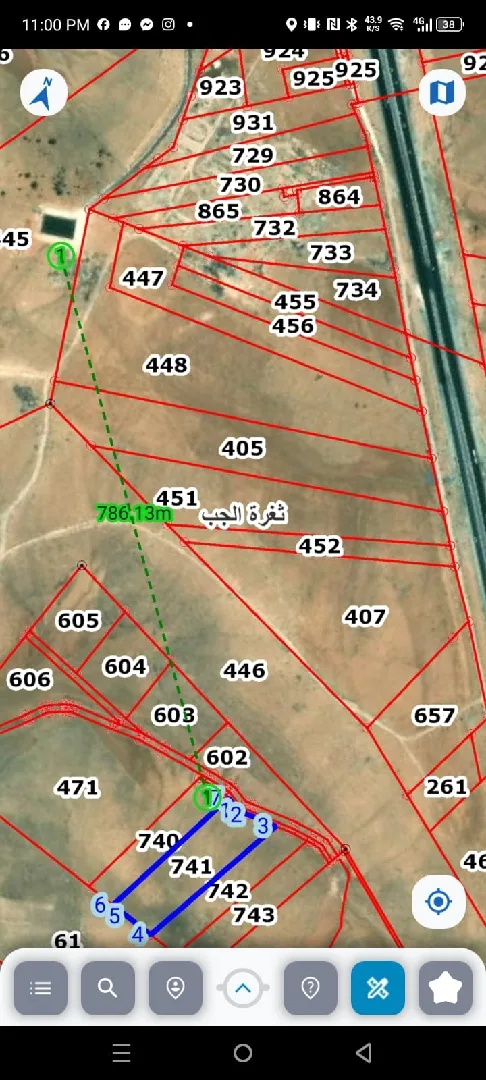 أرض للبيع في ثغرة الجب - فرصة ذهبية للاستثمار المطلوب ١٦٠٠للدنم  مفروزة قوشان