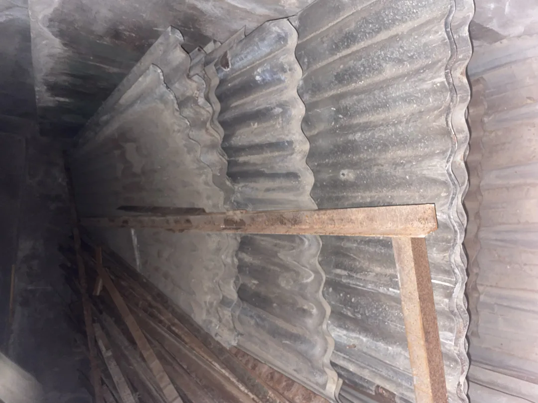 الواح زينكو و زوايا وجسور حديد ثقيل