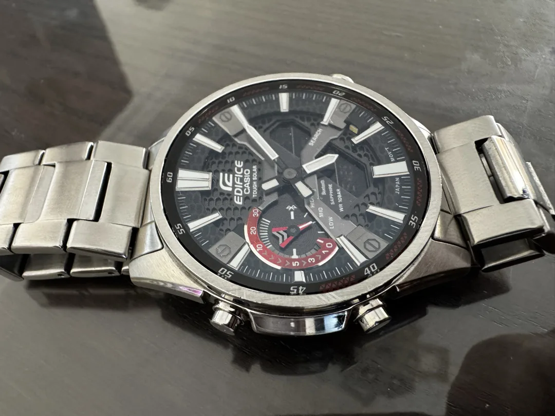 ساعة Casio Edifice ECB-S100 أصلية — Tough Solar / Bluetooth / Sapphir