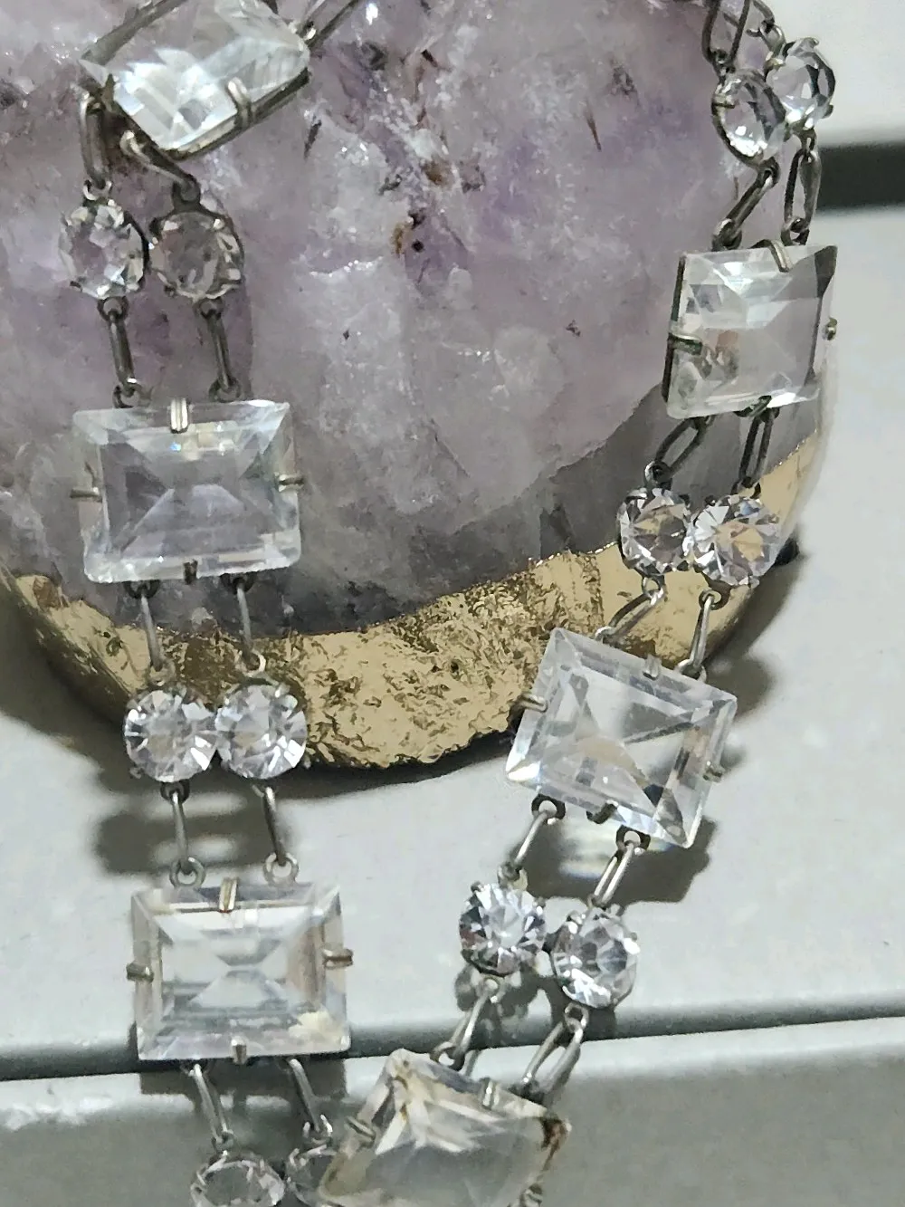 سوار  من الكوارتز والكريستال الصخري