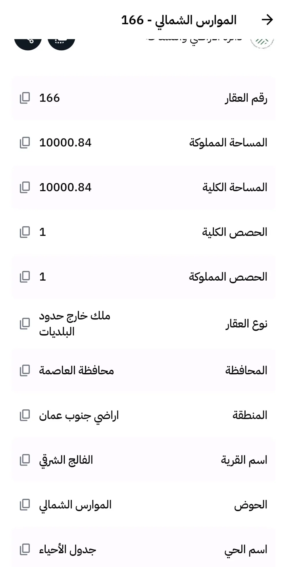 قطعتين ارض مساحة كل قطعة 10 دونمات