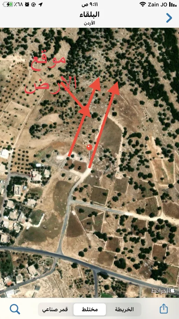 ارض بالزعتري السلط اطلاله رائعه