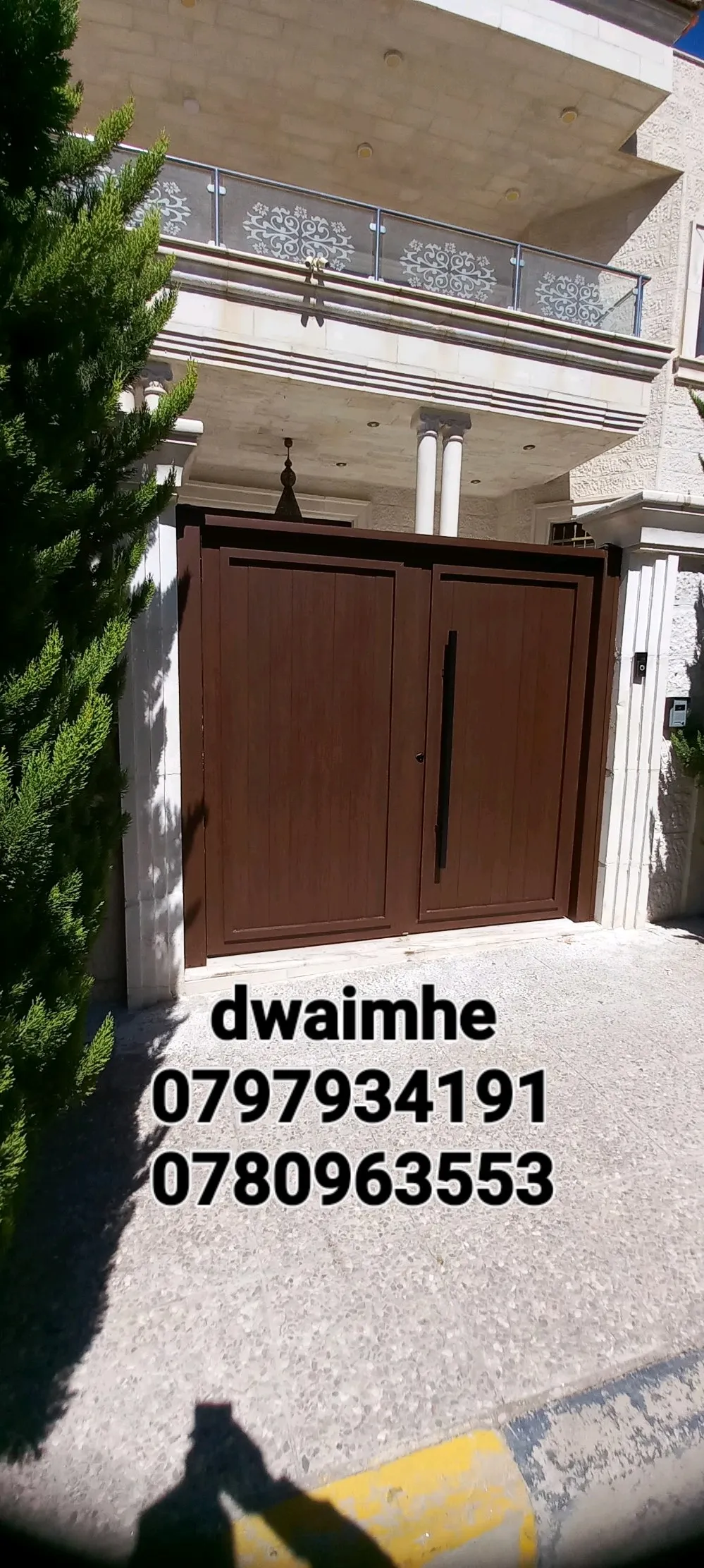 ابواب خارجيه للمداخل وكراج السيارات والحدائق