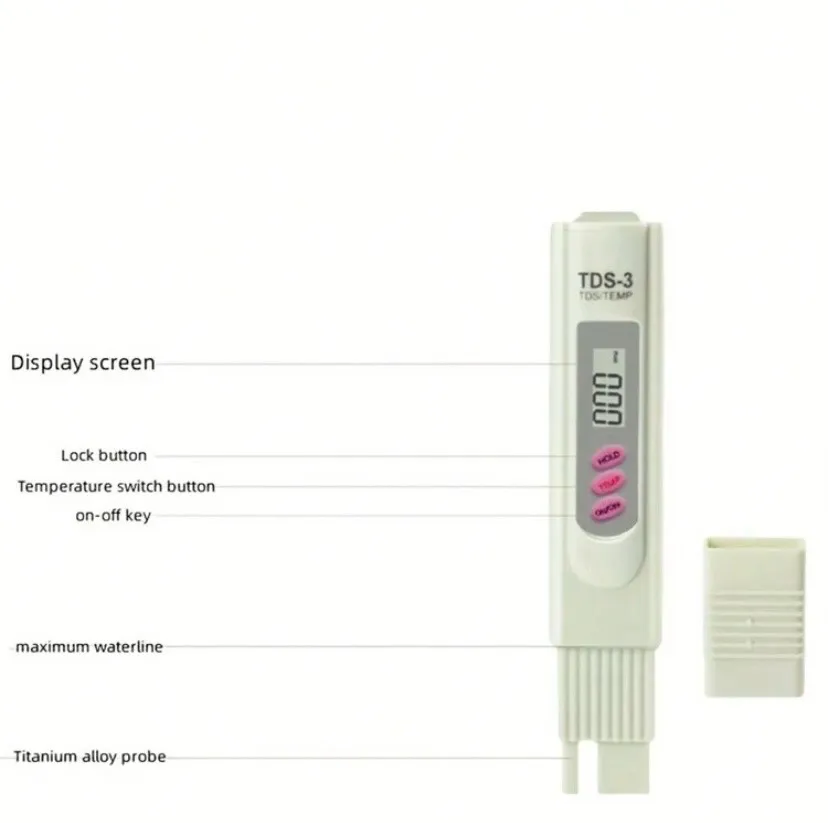 جهاز لقياس الملوحة والصلبة الذائبة TDS نسبة الاملاح / اصلي مكفول سنة.