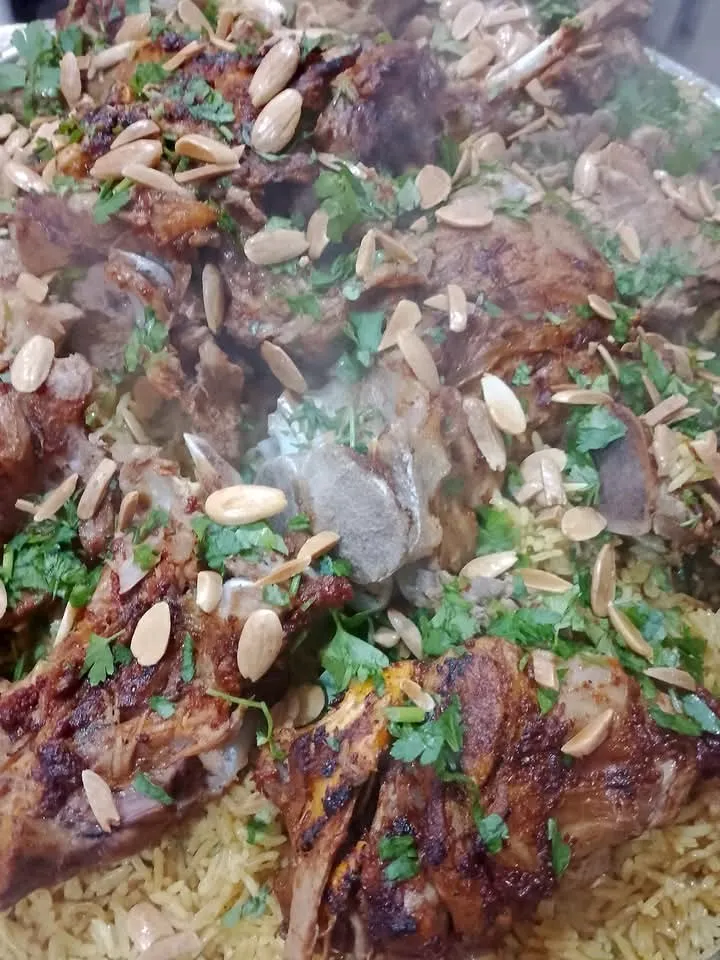 منسف مندي برياني مفتول دجاج محشي