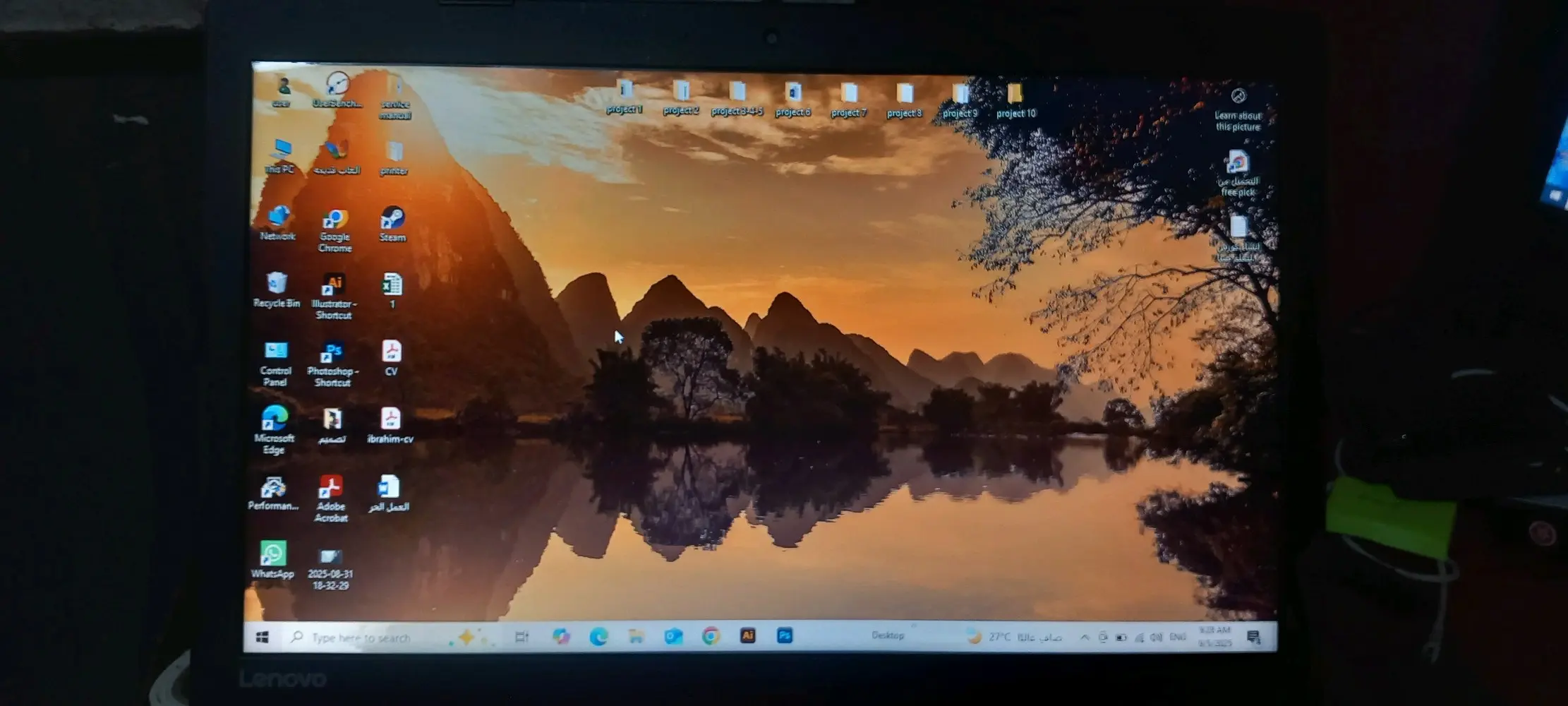 لابتوب لينوفو i5 كرتين شاشه