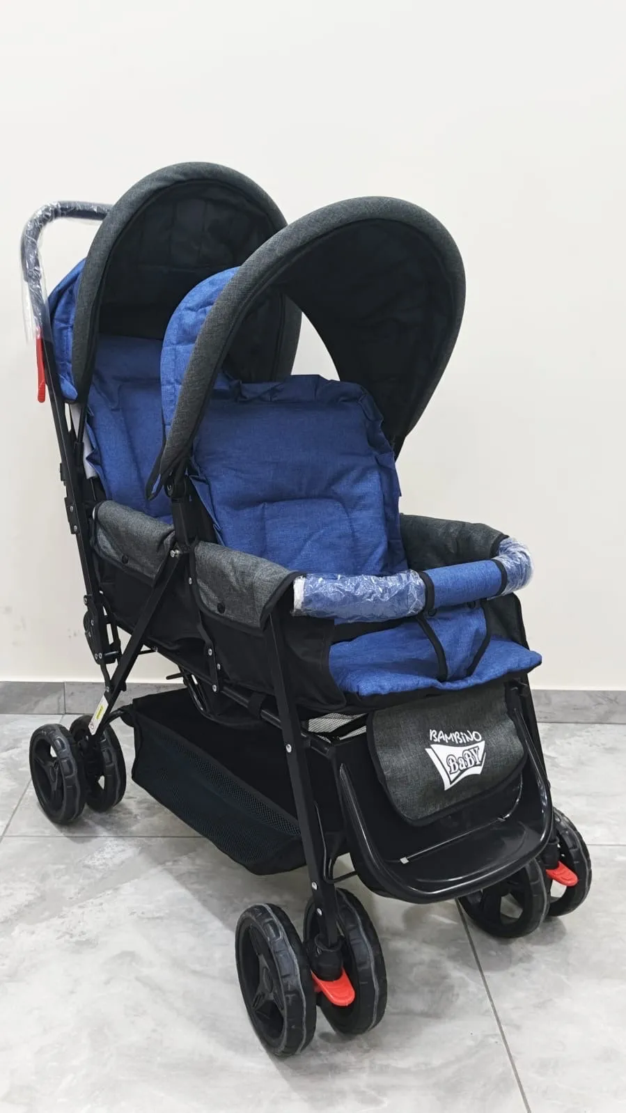عربة توأم ماركة بامبينو بيبي