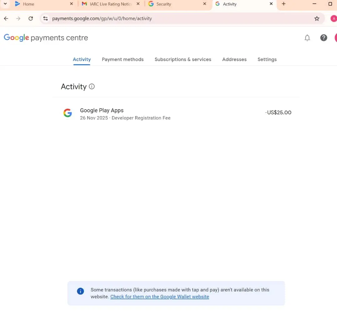 Google play consol