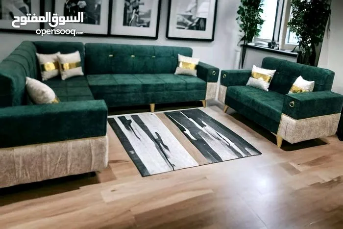 اطقم كورنر اسفنج ضغط عالي قماش وتر بروف ارجل لوكنز