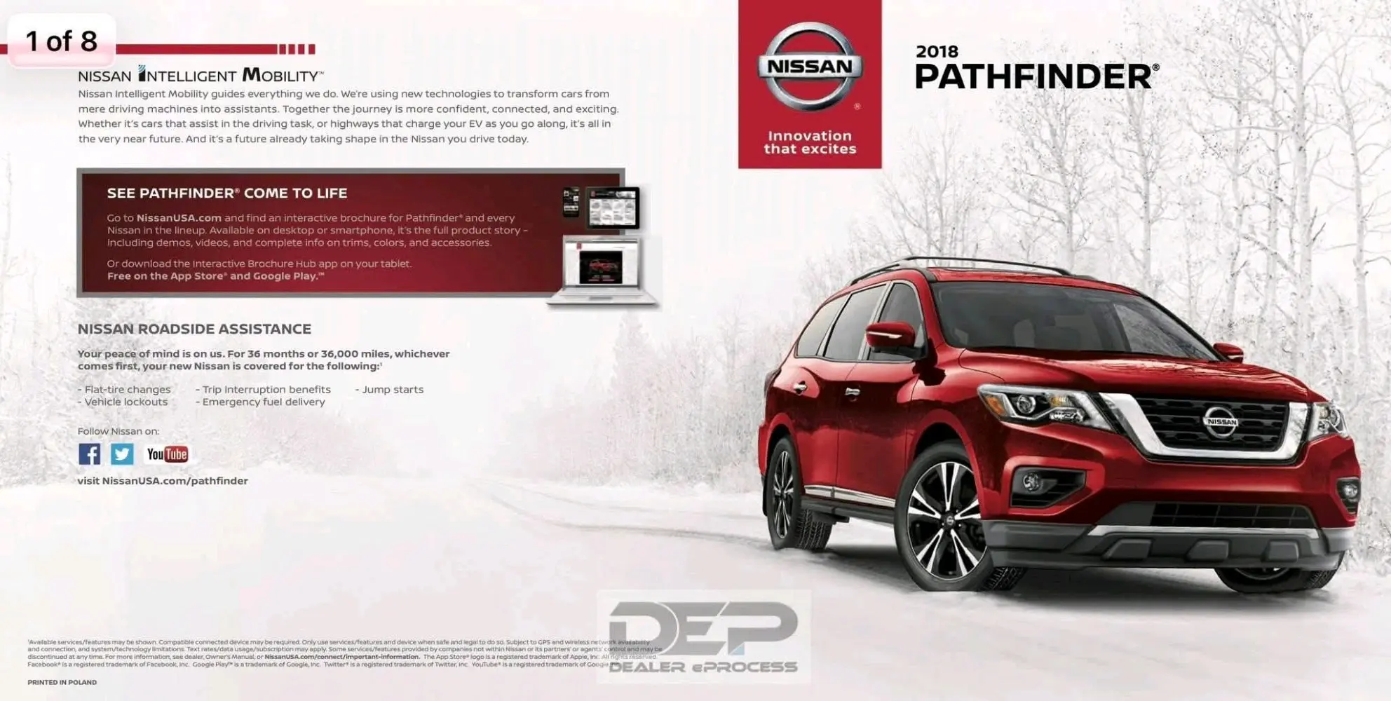 للبيع نيسان باثفيندر هايبرد 7 مقاعد موديل 2018 وارد الوكالة فحص كامل وترخيص سنه