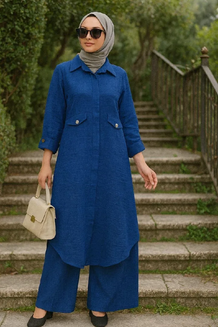 طقم قطعتين  مميزالخامه lenn 🌹🌹المقاسات: 1/2ل وزن 90الوانه: 1️⃣سكني2️⃣اسود