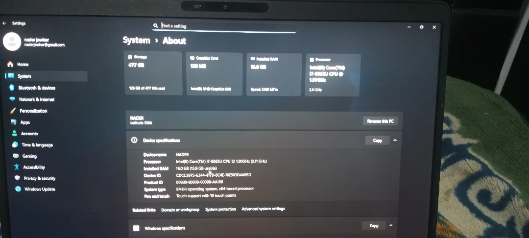 Dell latitude 5500 touh screen