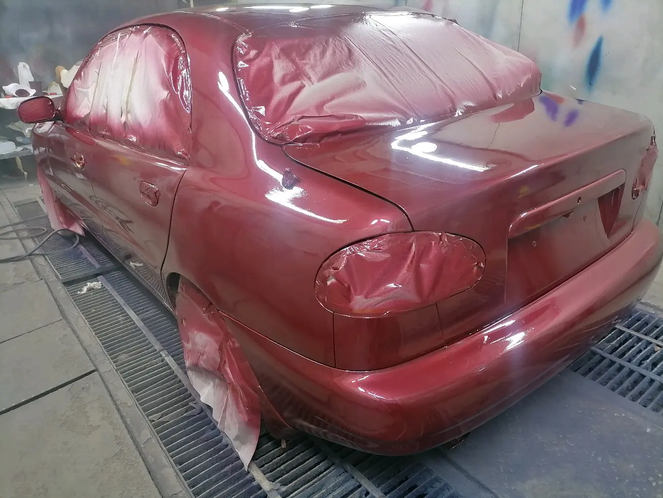 دايو لانوس موديل 1999 لون خمري