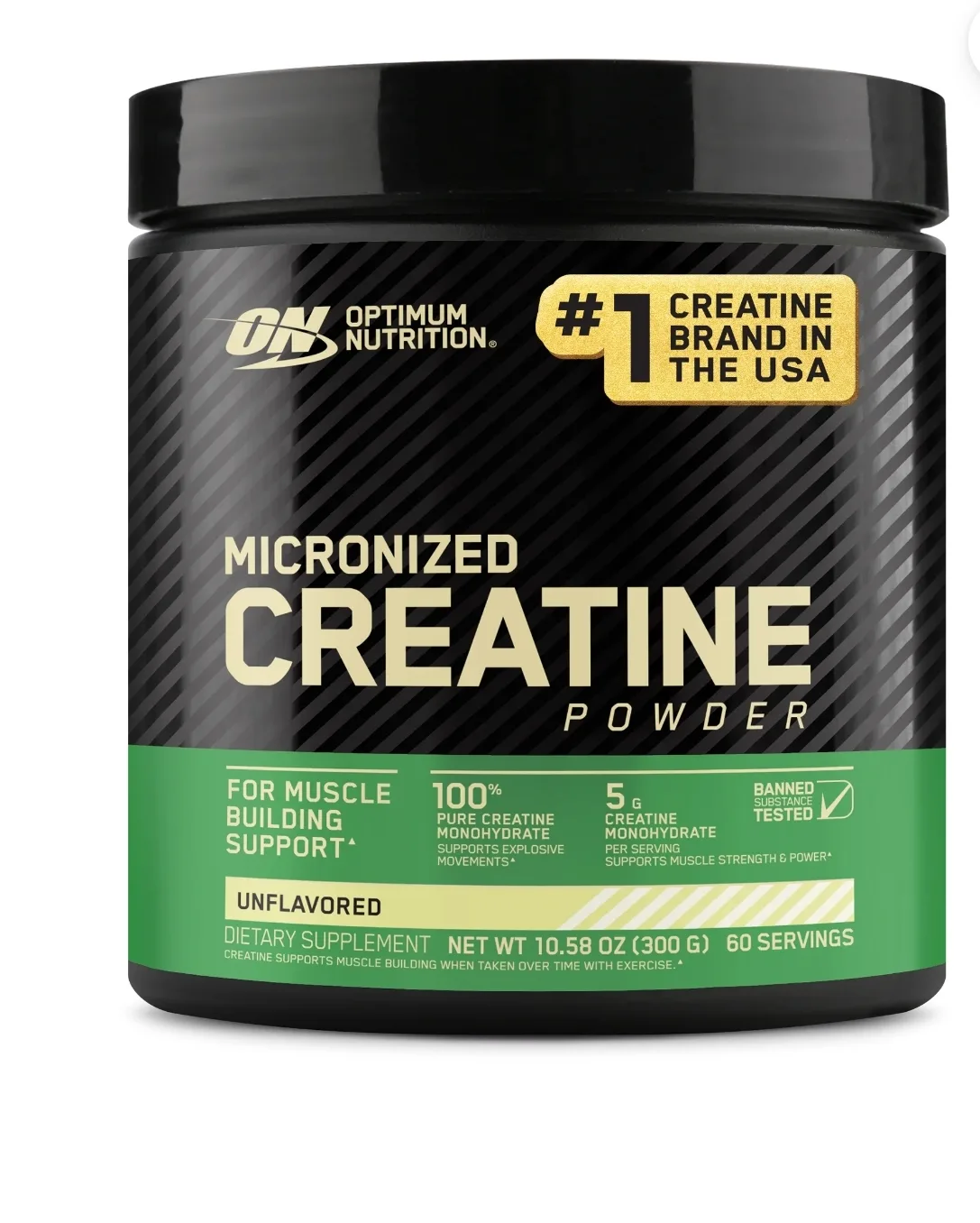 بروتين واي من شركة اوبتمم الامريكيه بالاضافه إلى كرياتين