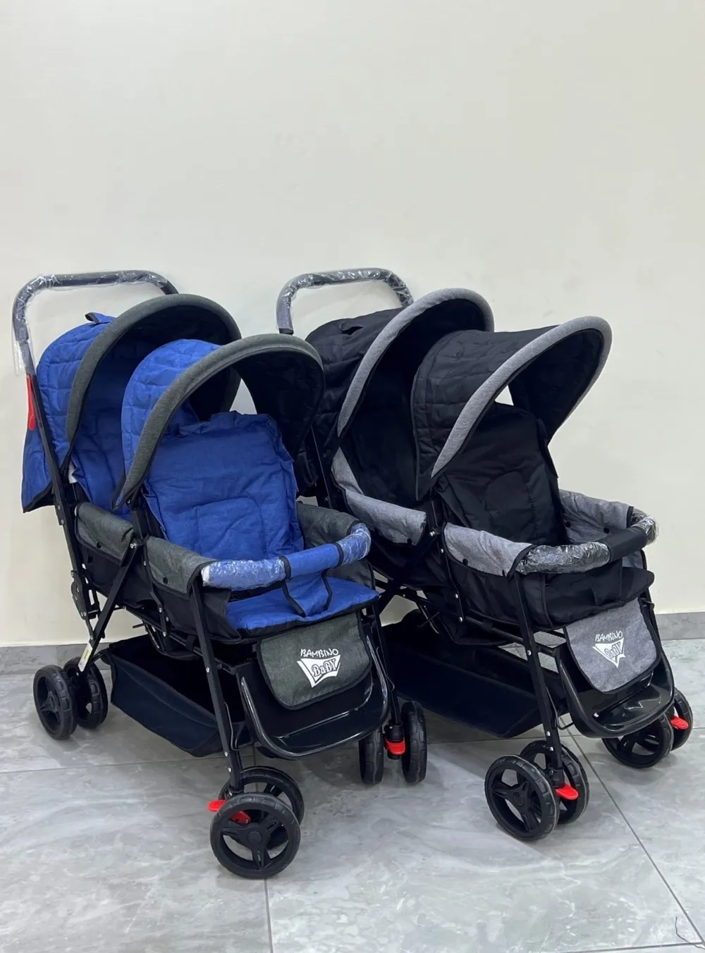 عربة توأم ماركة بامبينو بيبي