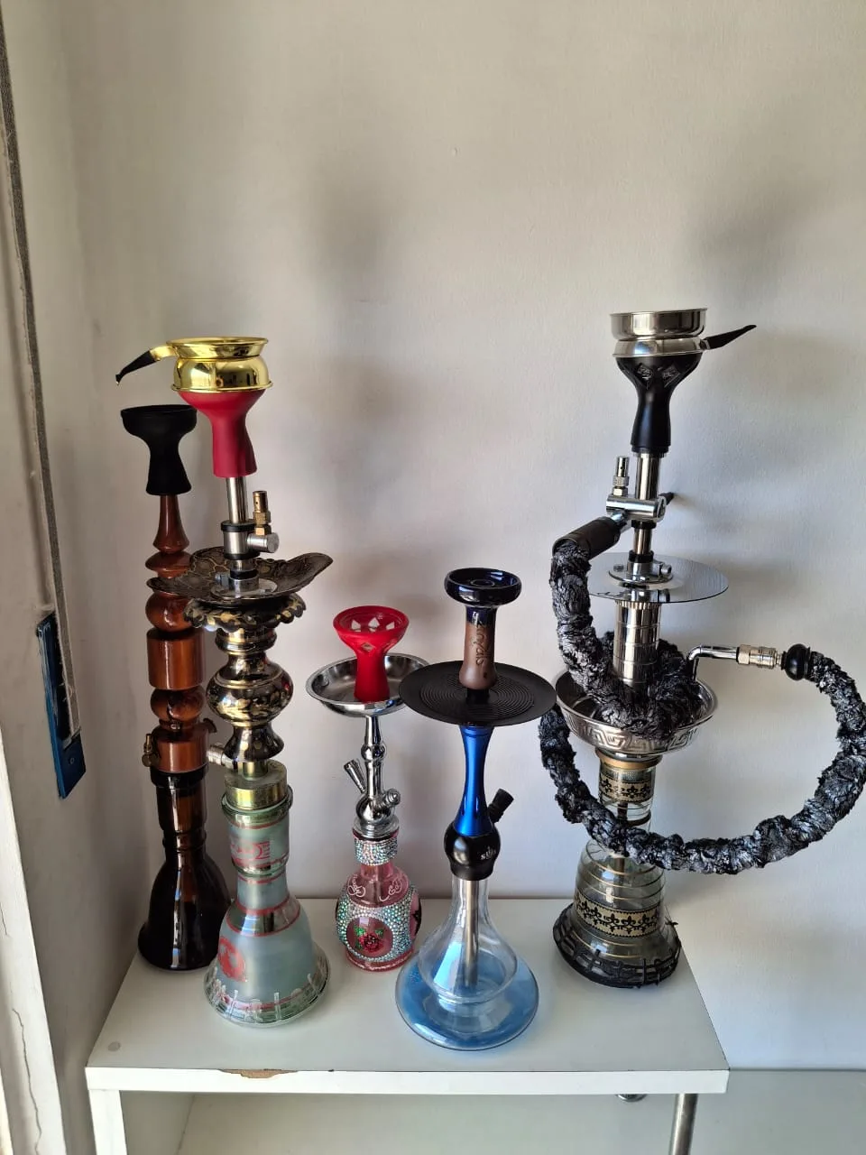 مجموعة  اراجيل مستعملة للبيع