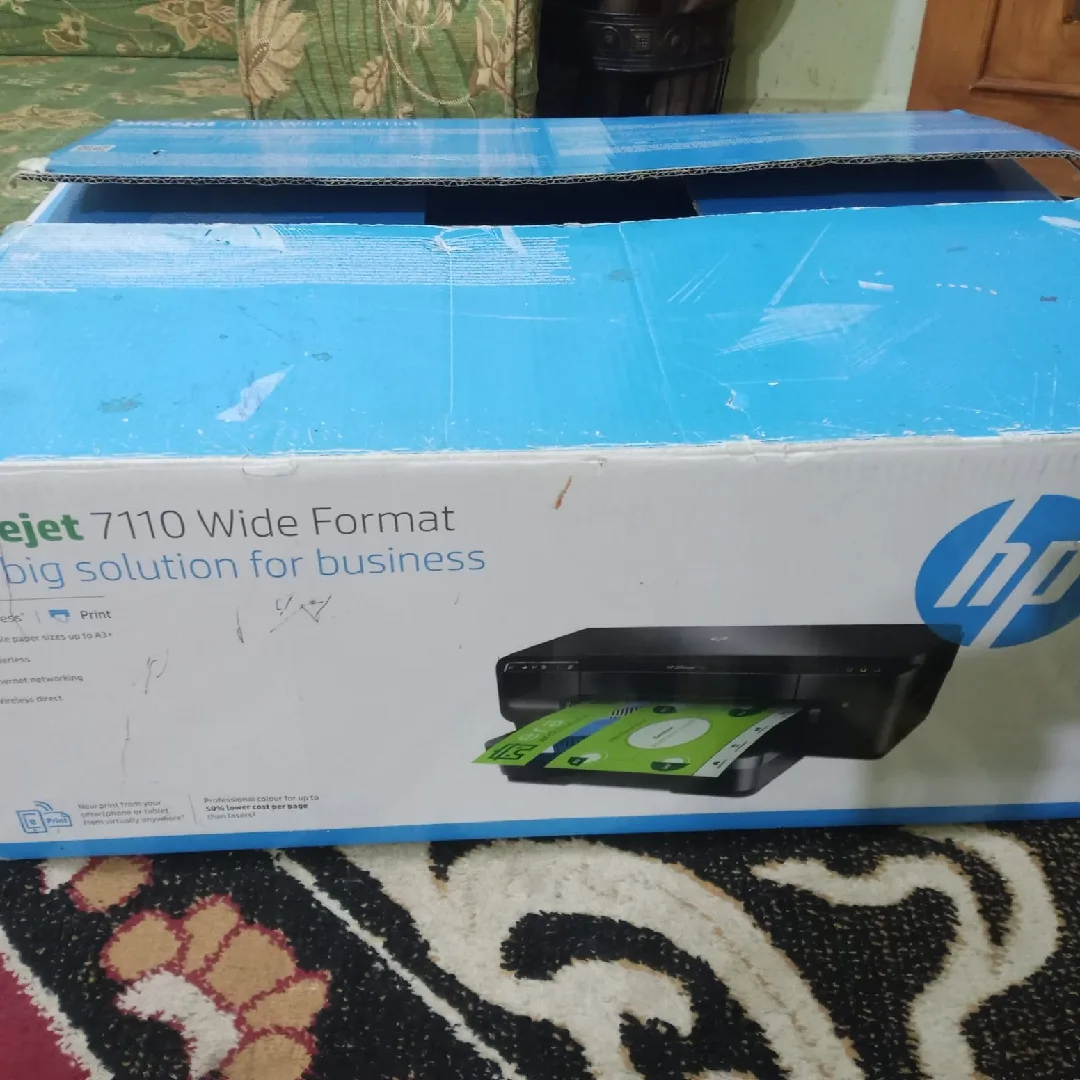 جديدة بالكرتونة طابعة  HP OfficeJet 7110 Wide Format