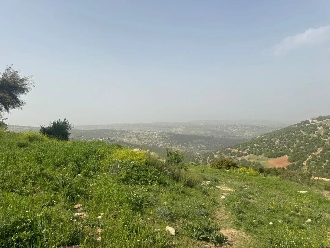 ارض بالزعتري السلط اطلاله رائعه