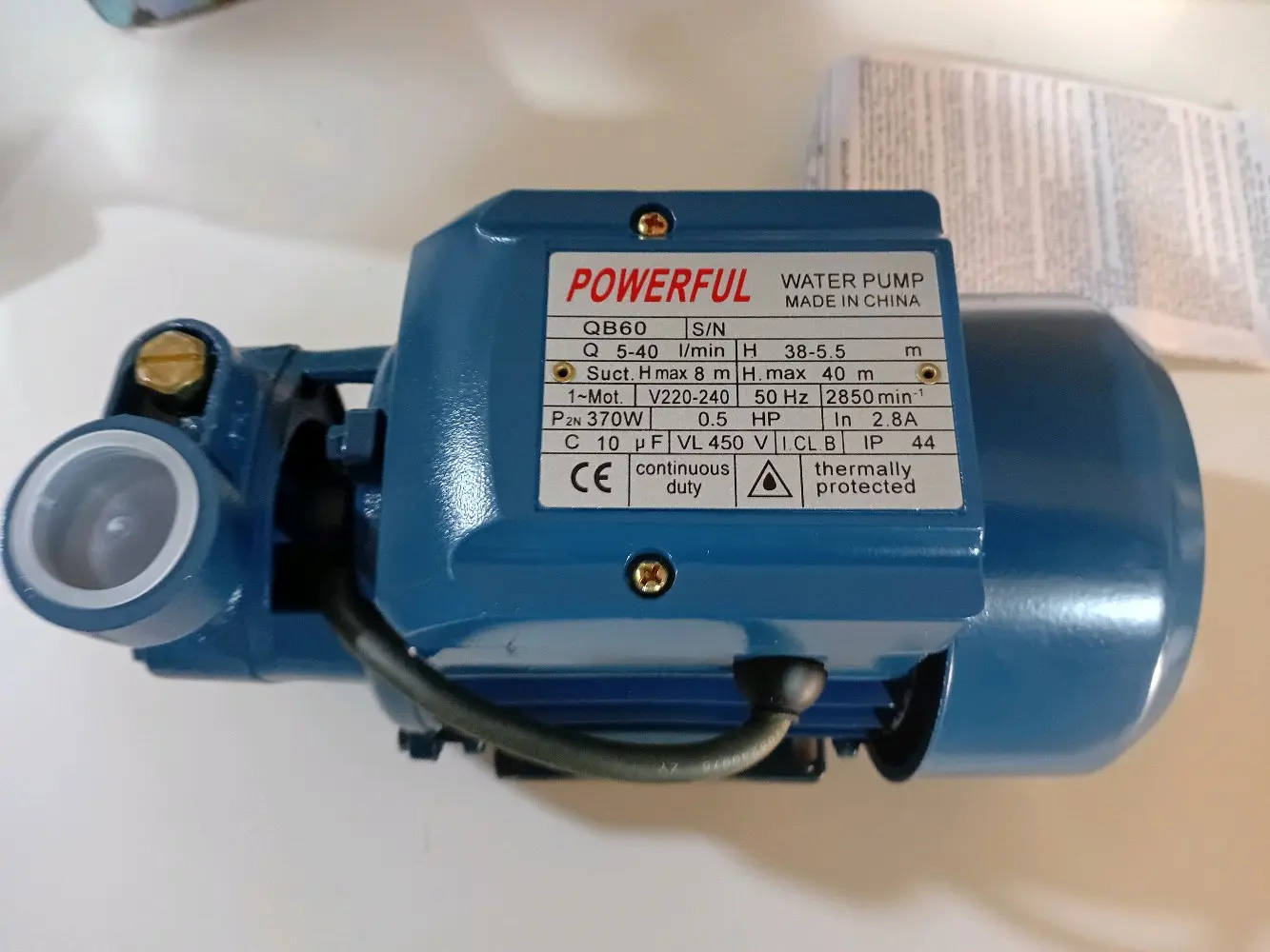 ماتور ماء نصف حصان صيني