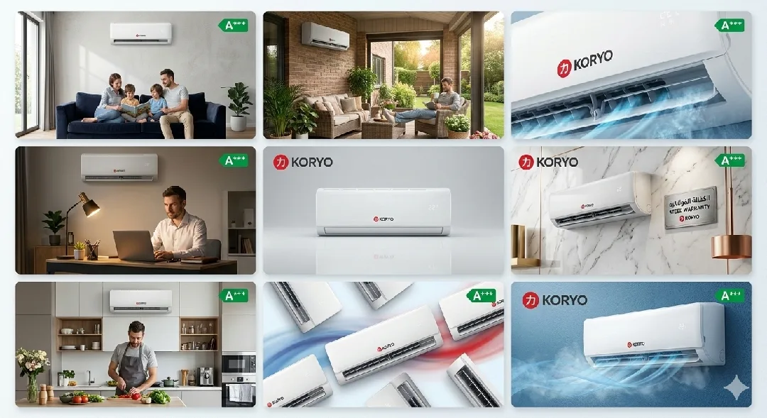 عروض مكيفات كوريو 2026 انفيرتر موفر طاقة A+++ 77%