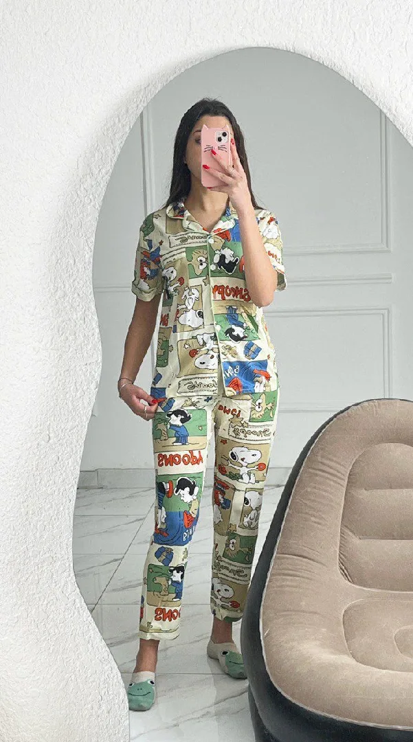 بجامات صيفية ثلاث قطع  خامة تجنن