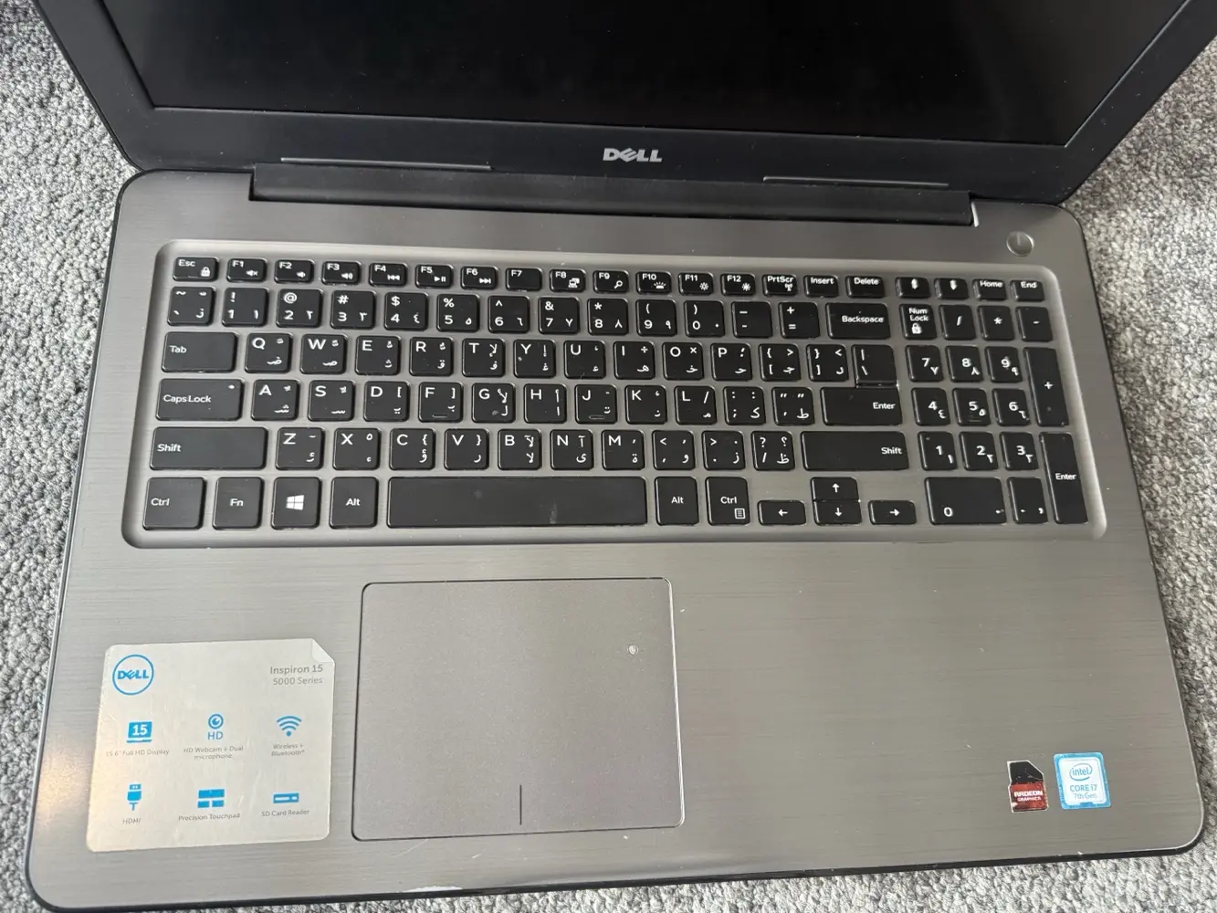Laptop Dell core i7