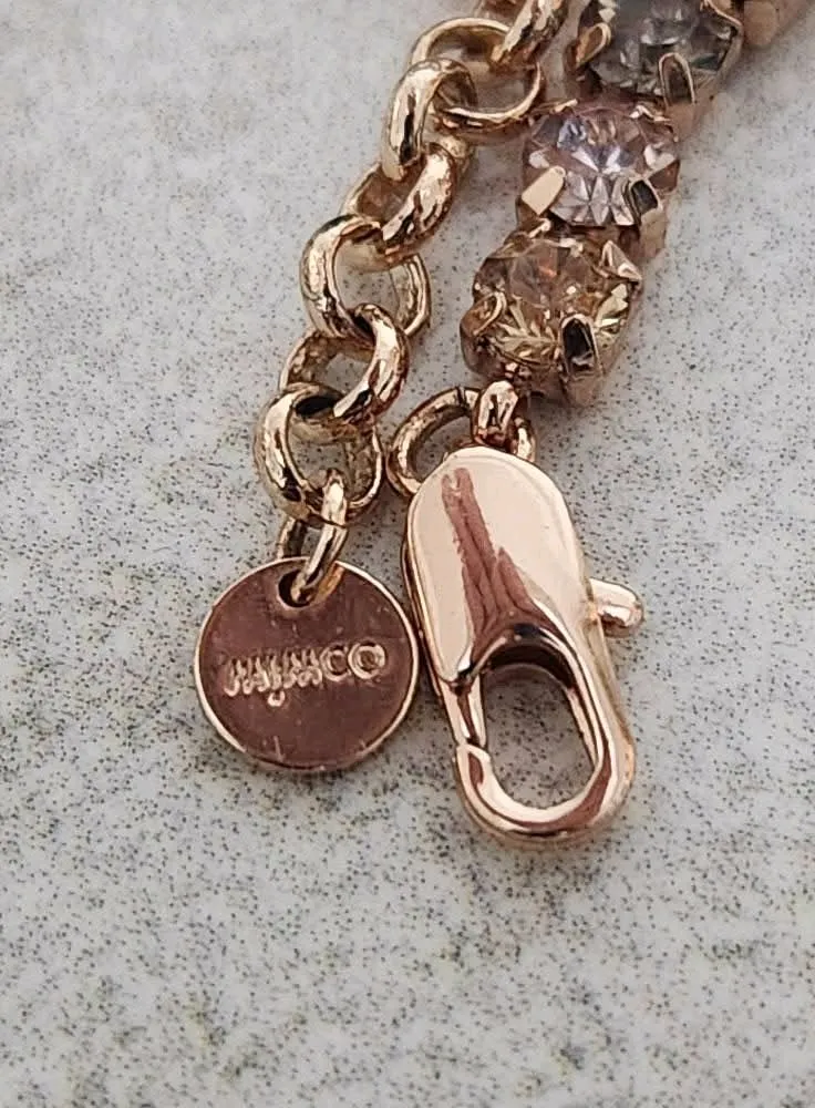 قلادة Mimco الوردية المطلية بالذهب الوردي