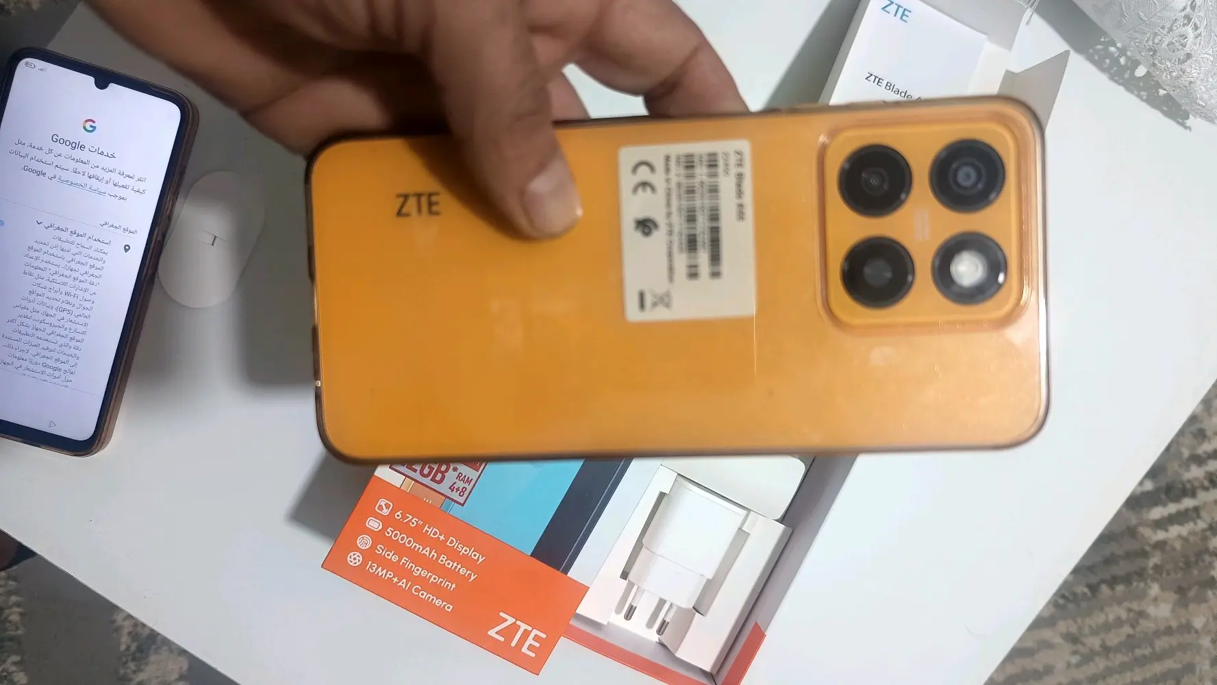 موبايل ZTE A55128 GB مستعمل مكفول بحال الجديد