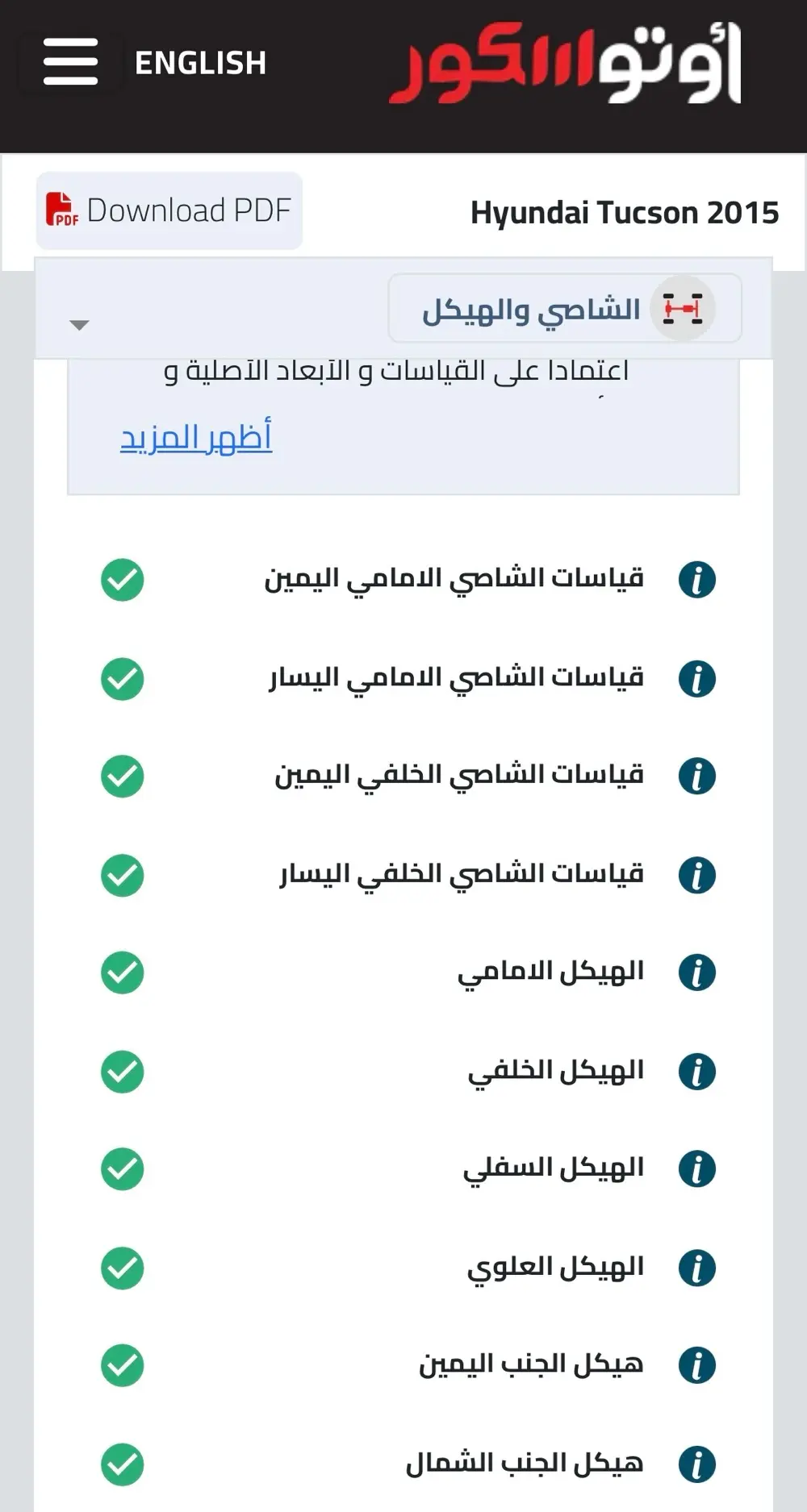 توسان ٢٠١٥بانوراما  فحص كامل